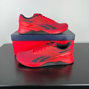 Reebok Men's Nano X3 Vector Red/Black Training Shoes HP6043 Sz 10.5